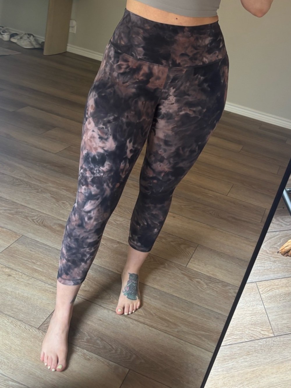 lululemon athletica high rise marble dye 25”
